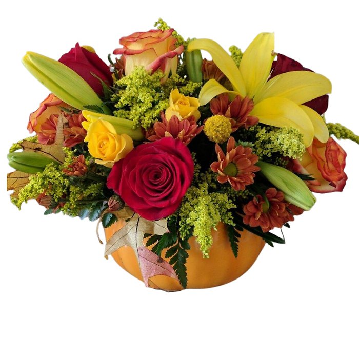 Floral Festive Pumpkin