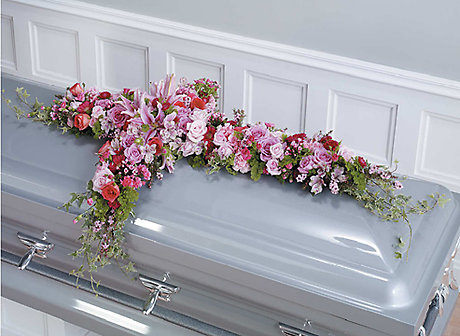 Holy Cross Casket Spray
